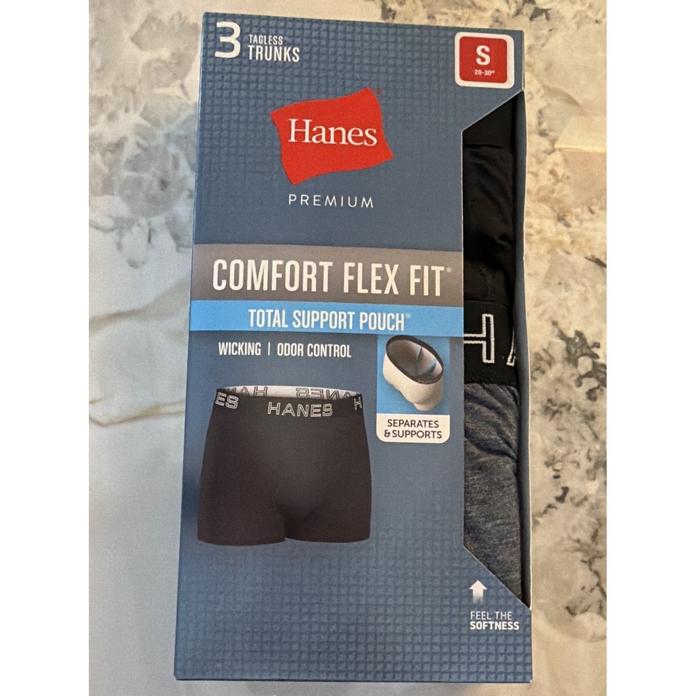 Hanes Comfort Flex Fit Total Support Pouch Tagless Boxer Briefs - Men's S